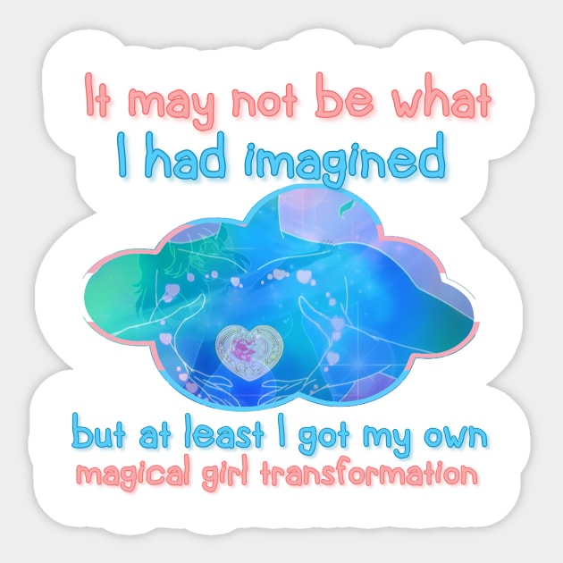 Magical Trans Girl Transformation — Sailor Moon Sticker by Makebelievables ✨